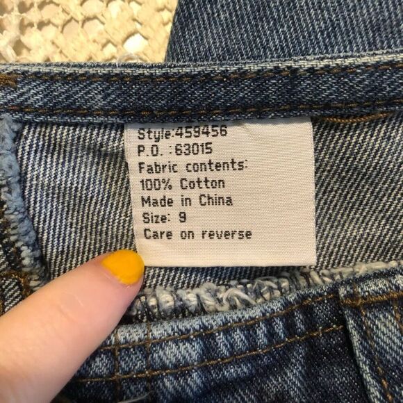 y2k mudd flare jeans low rise medium wash size 9 100% cotton 30.5 inseam - Picture 4 of 11